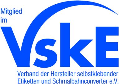 Das Logo von VSkE auf der Schlegel Etiketten Seite