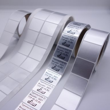 Hele Top Ventilator-Metall-Kennzeichen-Etiketten-Abdeckungen aus Aluminium mit reflektierender Folie. 